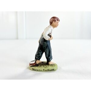 Vintage 1979 Norman Rockwell "Redhead" School Boy Porcelain Collectible Figurine